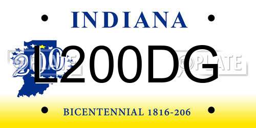 L200DG Indiana License Plate