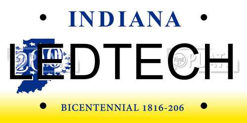LEDTECH Indiana License Plate