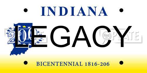 LEGACY Indiana License Plate