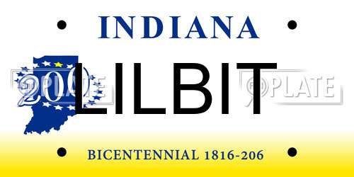 LILBIT Indiana License Plate