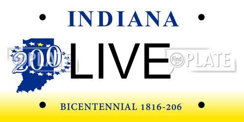 LIVE Indiana License Plate