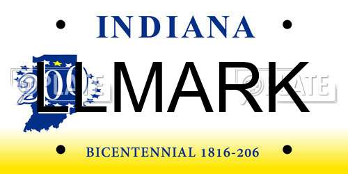 LLMARK Indiana License Plate