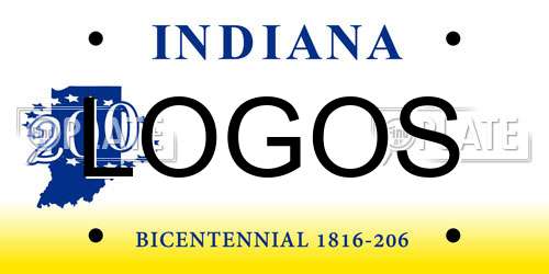 LOGOS Indiana License Plate