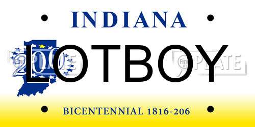 LOTBOY Indiana License Plate