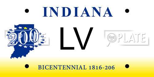 LV Indiana License Plate