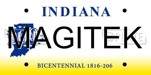 MAGITEK Indiana License Plate