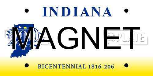 MAGNET Indiana License Plate