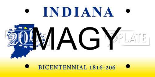 MAGY Indiana License Plate