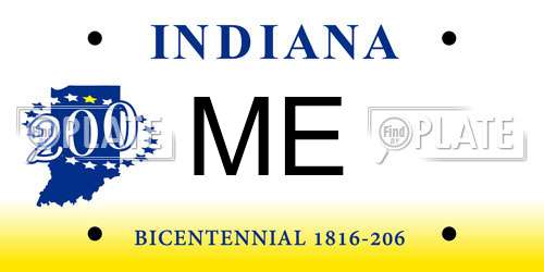 ME Indiana License Plate