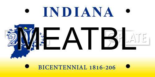 MEATBL Indiana License Plate