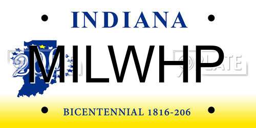 MILWHP Indiana License Plate