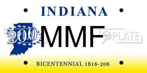 MMF Indiana License Plate