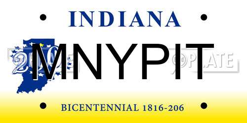 MNYPIT Indiana License Plate