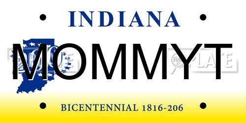 MOMMYT Indiana License Plate