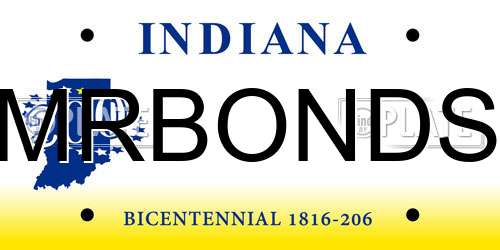 MRBONDS Indiana License Plate