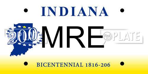 MRE Indiana License Plate