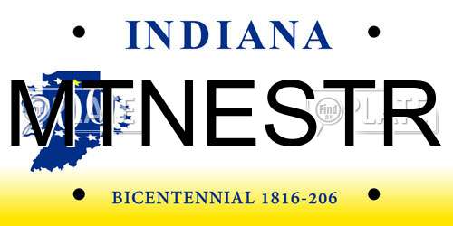 MTNESTR Indiana License Plate