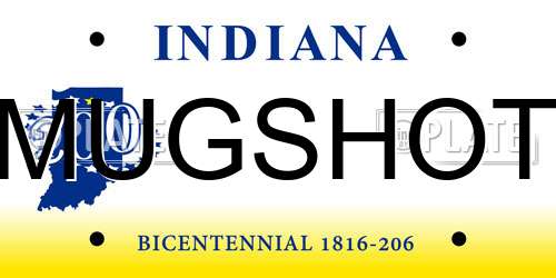 MUGSHOT Indiana License Plate