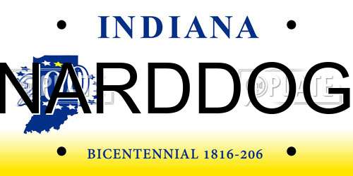 NARDDOG Indiana License Plate