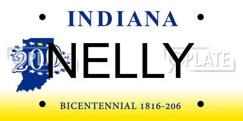 NELLY Indiana License Plate
