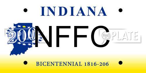 NFFC Indiana License Plate