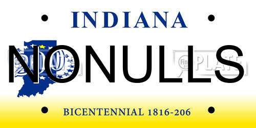NONULLS Indiana License Plate