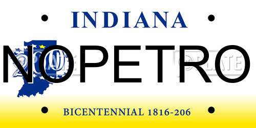 NOPETRO Indiana License Plate