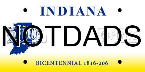 NOTDADS Indiana License Plate