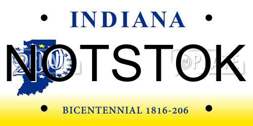 NOTSTOK Indiana License Plate