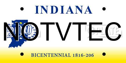 NOTVTEC Indiana License Plate