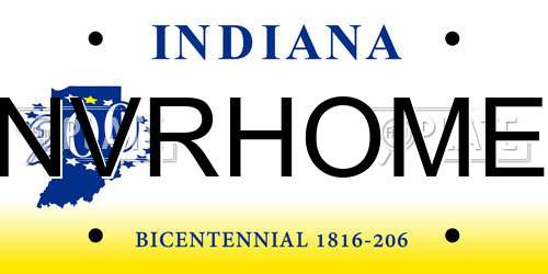 NVRHOME Indiana License Plate