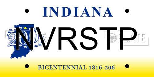 NVRSTP Indiana License Plate