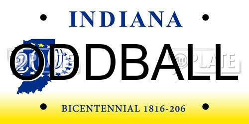 ODDBALL Indiana License Plate