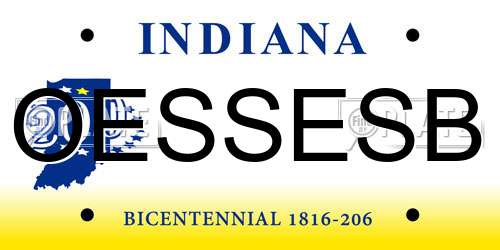 OESSESB Indiana License Plate