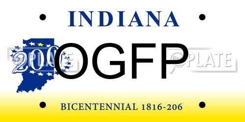 OGFP Indiana License Plate