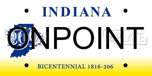 ONPOINT Indiana License Plate