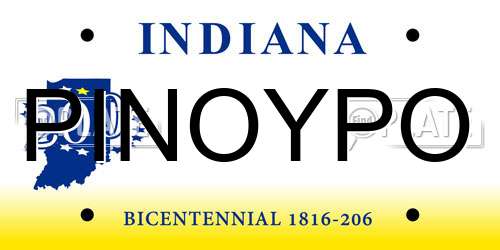 PINOYPO Indiana License Plate