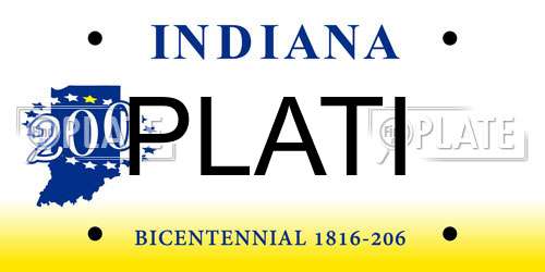 PLATI Indiana License Plate