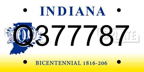 Q377787 Indiana License Plate