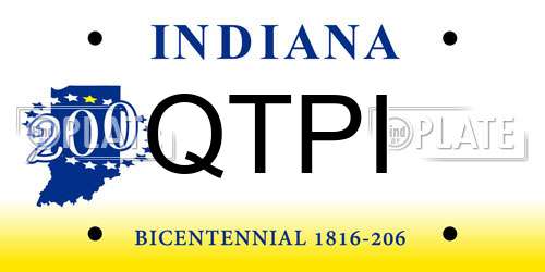 QTPI Indiana License Plate