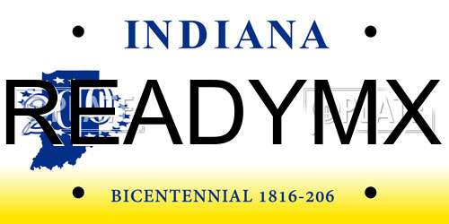 READYMX Indiana License Plate