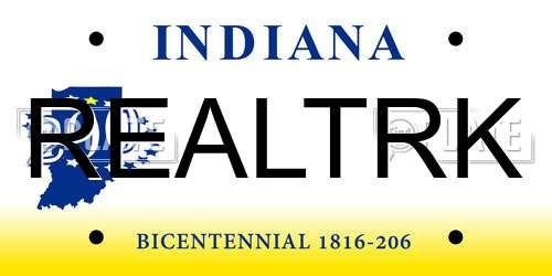 REALTRK Indiana License Plate