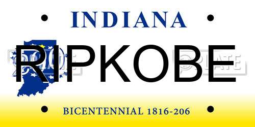 RIPKOBE Indiana License Plate
