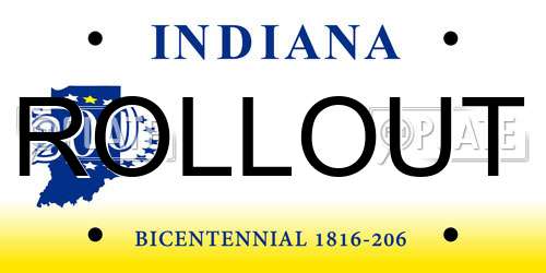 ROLLOUT Indiana License Plate