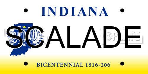 SCALADE Indiana License Plate