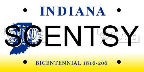 SCENTSY Indiana License Plate