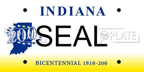 SEAL Indiana License Plate