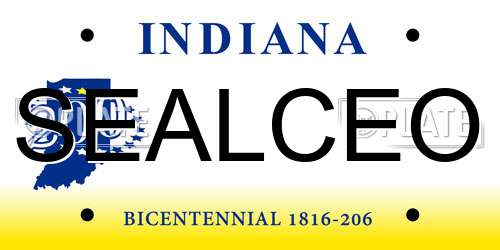 SEALCEO Indiana License Plate