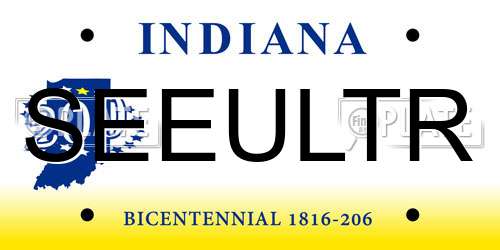 SEEULTR Indiana License Plate