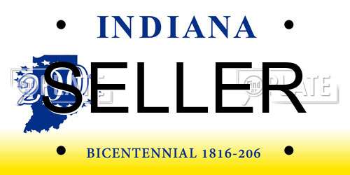 SELLER Indiana License Plate
